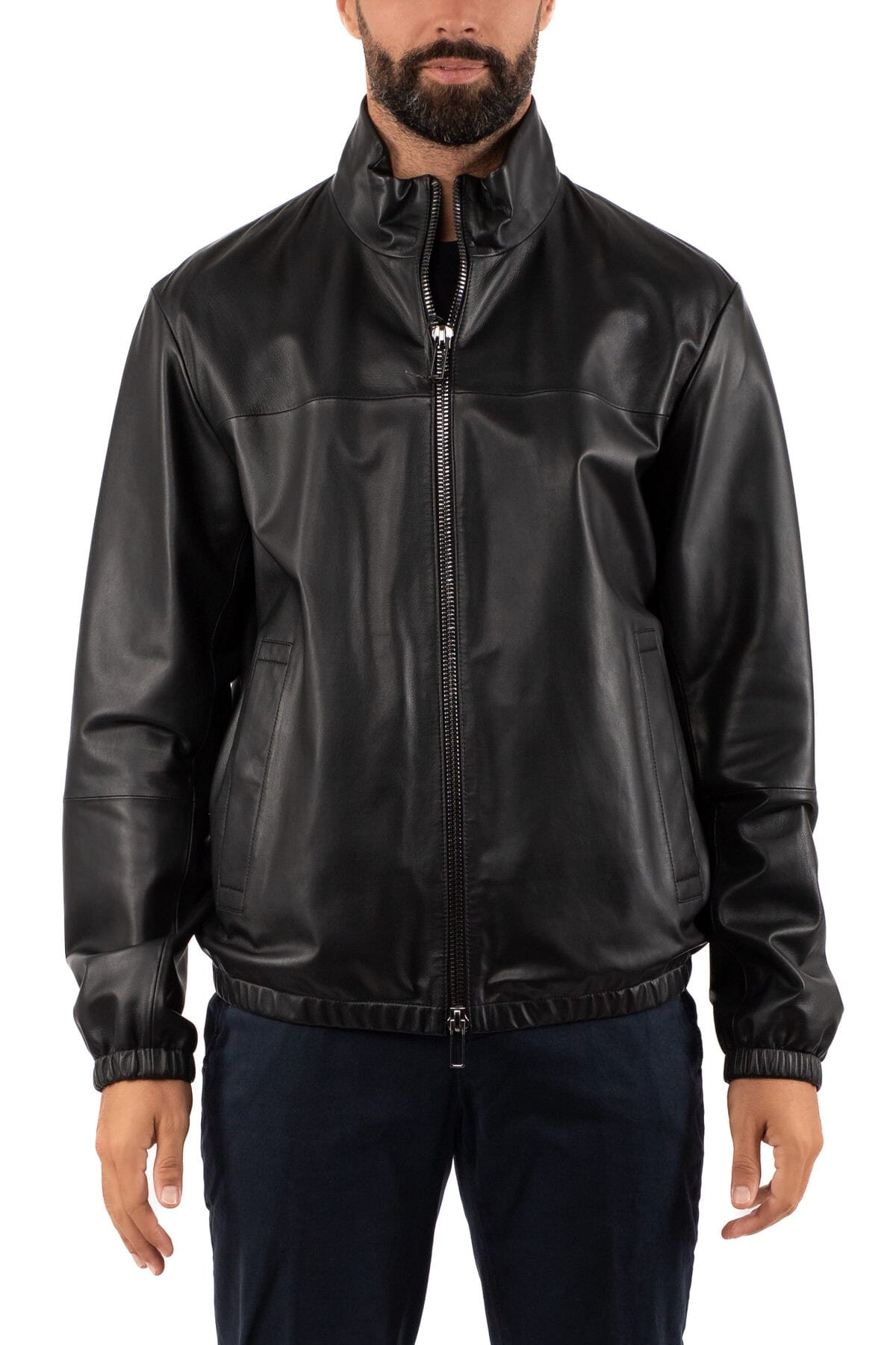 Giacca pelle armani shop