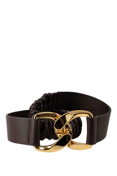 2 Cinture Donna In PU - Nero E Marrone Con Fibbia In Lega Per Jeans E Abiti - Foto 9