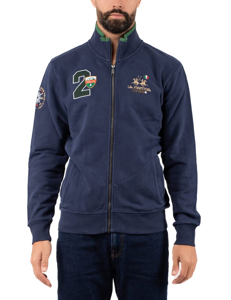 Maglia Uomo La Martina zmf316fp575 navy Calabromoda - Main Image