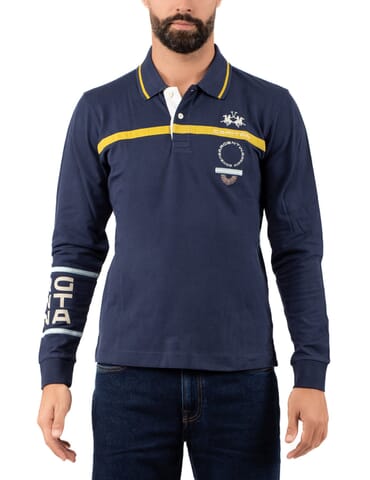 Polo Herren La Martina | zmp309pk001 navy | Calabromoda