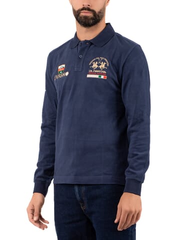 Polo Uomo La Martina zmp312js005 navy Calabromoda