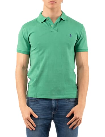 Polo Herren Ralph Lauren | 710536856 green | Calabromoda