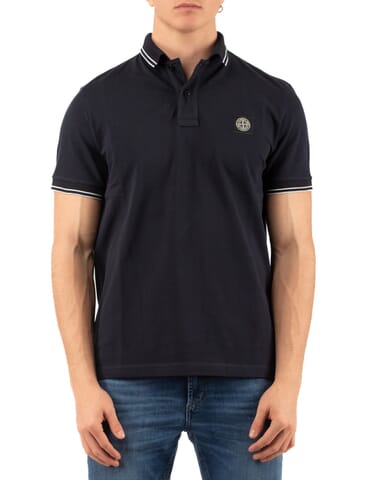 Polo Herren Stone Island | k1s1522002sc s0018 bleu | Calabromoda
