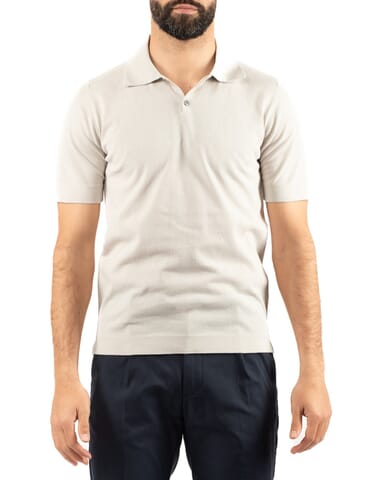 Polo Herren Alpha | au-1061b stone | Calabromoda