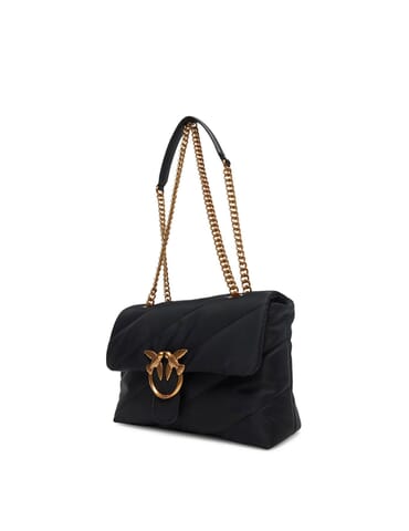 Damen Tasche Pinko | love puffclasrecycl nero oro | Calabromoda