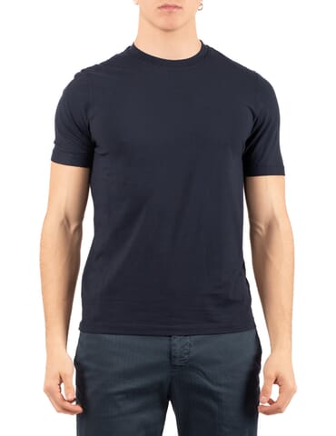 T-Shirt Herren Alpha | au-1330c blu notte | Calabromoda