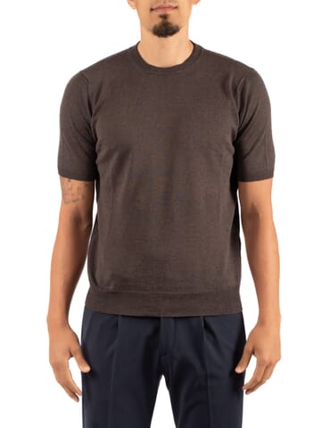 T-Shirt Herren Filippo De Laurentis | gc1mclc14r testa di moro | Calabromoda