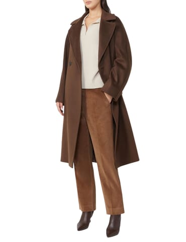 Damenmantel Resina Weekend | resina2525016102 marrone | Calabromoda