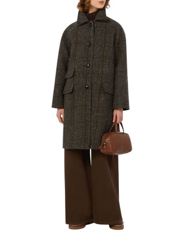 Damenmantel Pitone Weekend | pitone2525016112 marrone | Calabromoda