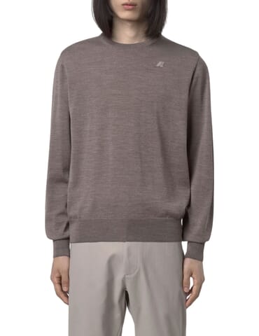 Herren Pullover K - Way | k2142ewsebastien beige taupe | Calabromoda