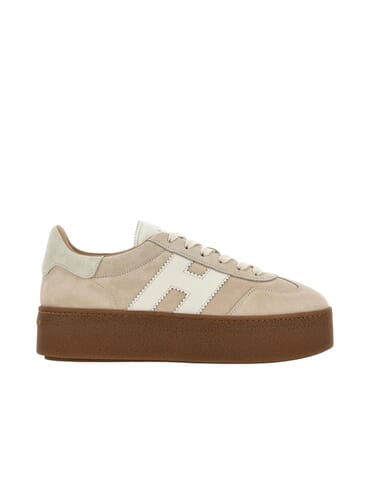 Sneakers Femme Hogan | hxw6980fb60ul60mb3 beige | Calabromoda