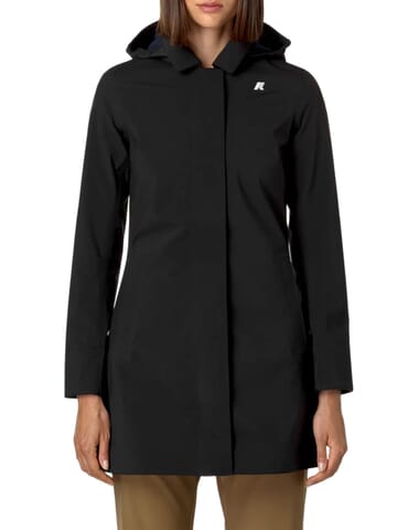 Blouson Woman K - Way | k2148bwmathy black blue depht | Calabromoda