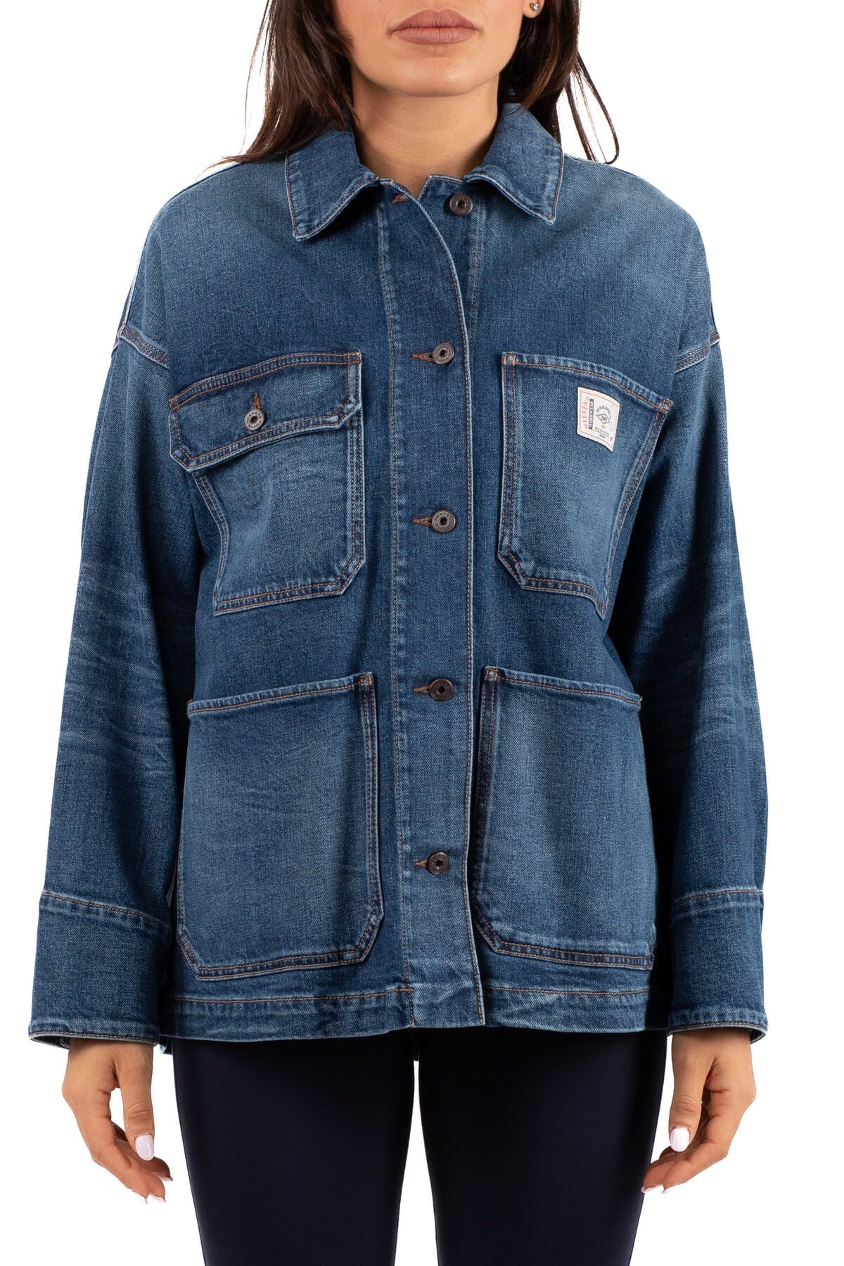 Jacket Woman Weekend | aligi2525046051 denim | Calabromoda