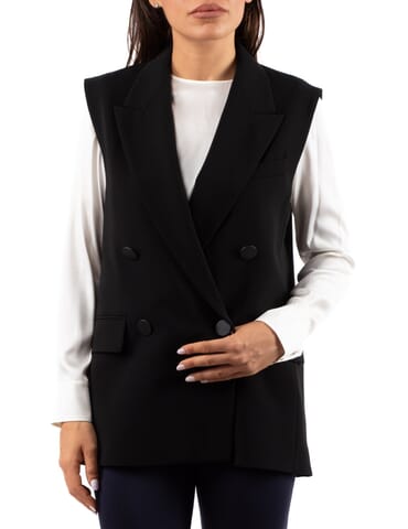 Blazer Damen Max Mara Studio | pomez2526286021 nero | Calabromoda