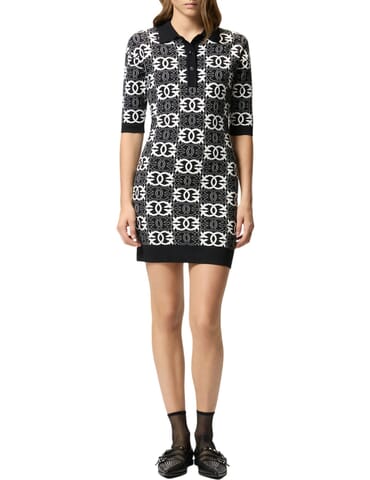 Damen Kleid Pinko | all ornothing nero bianco | Calabromoda