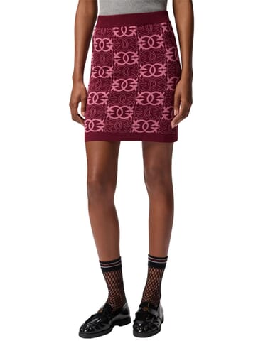 Skirt Pinko | bang bang burgundy malva | Calabromoda