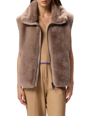 Gilet Damen Pinko | deyn beige biscotto zenze | Calabromoda