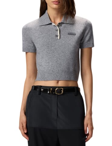 Polo Woman Pinko | gorgona grigio | Calabromoda
