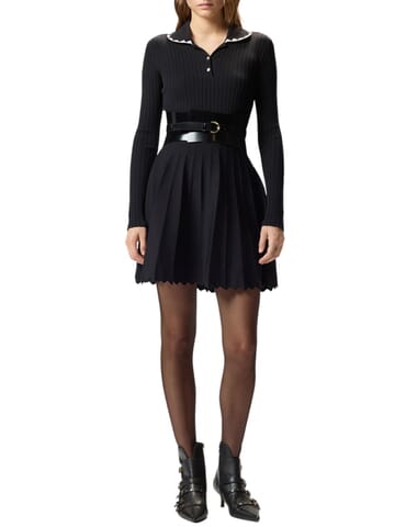 Damen Kleid Pinko | nisida nero bianco | Calabromoda