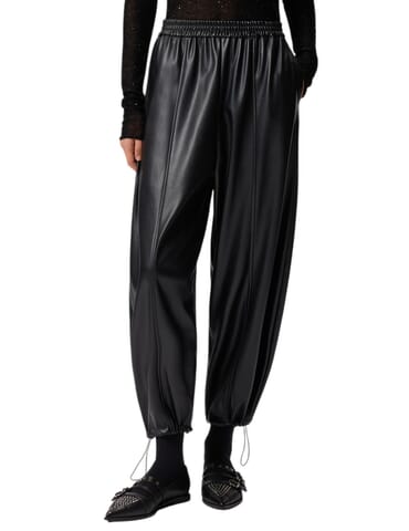 Pants Woman Pinko | spezia nero limousine | Calabromoda