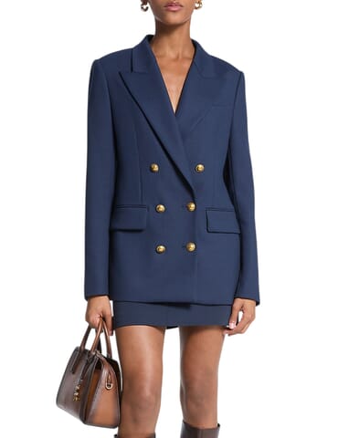Blazer Damen Michael Kors | mf510c1f23 midnight blu | Calabromoda