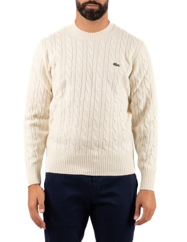 Herren Pullover Lacoste | ah2924 panna | Calabromoda