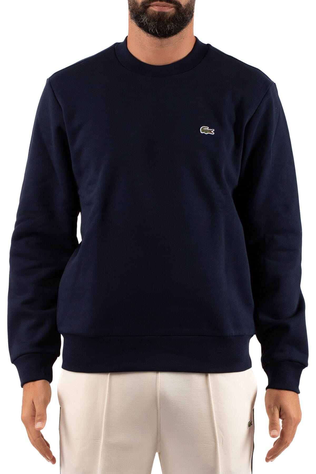 Sweater Man Lacoste | sh9608 blu | Calabromoda