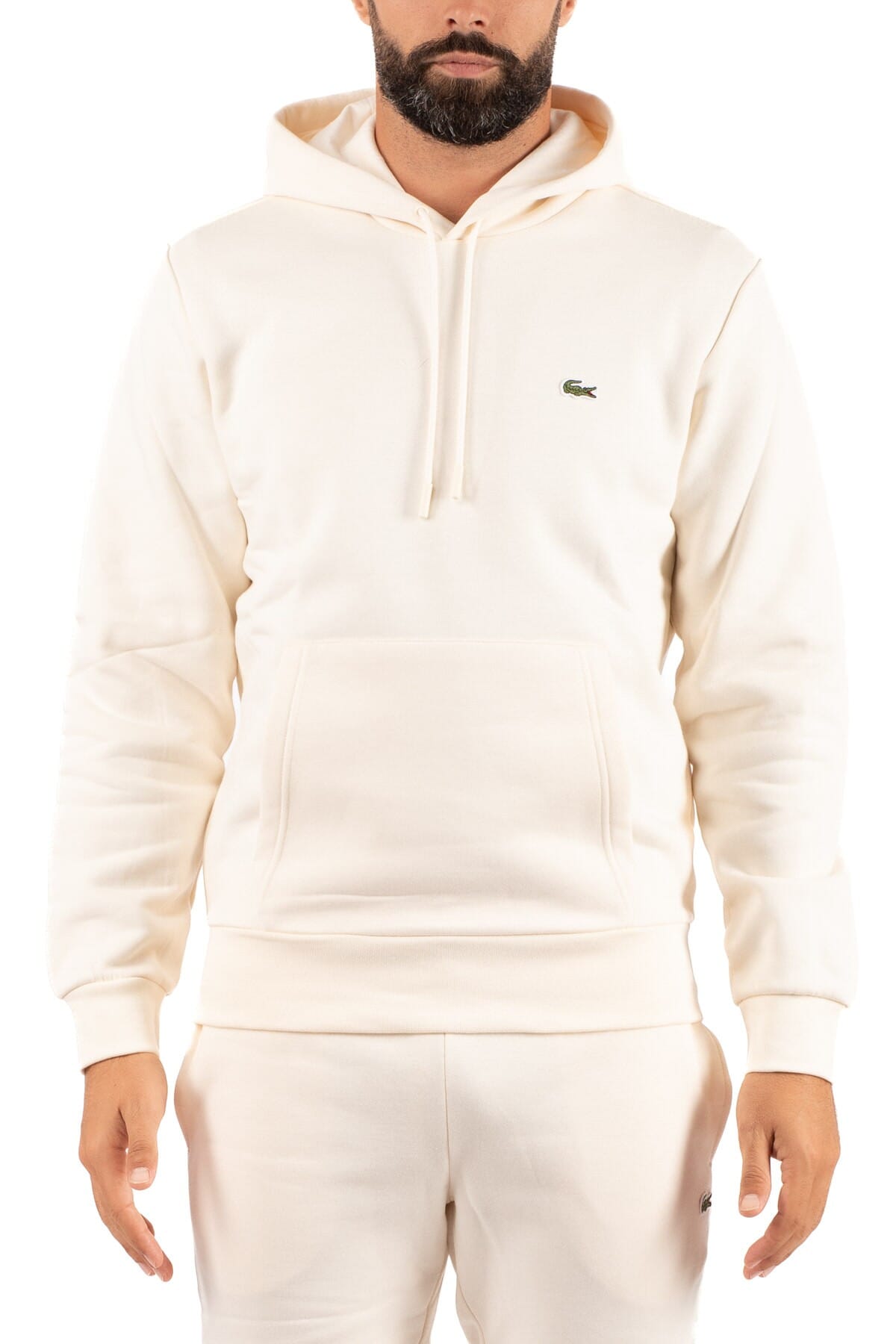 Sweater Man Lacoste | sh9623 panna | Calabromoda