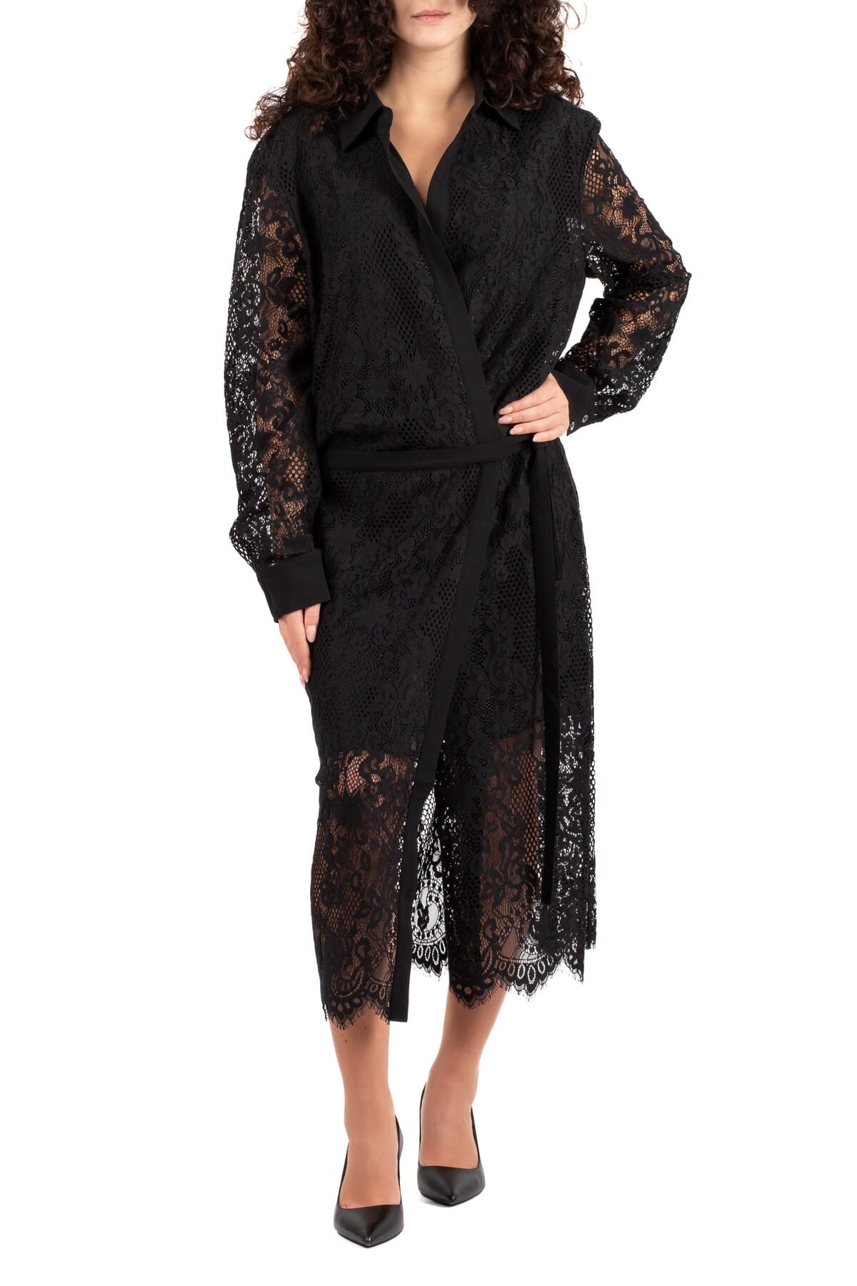 Damen Kleid Pinko | antipasto nero limousine | Calabromoda