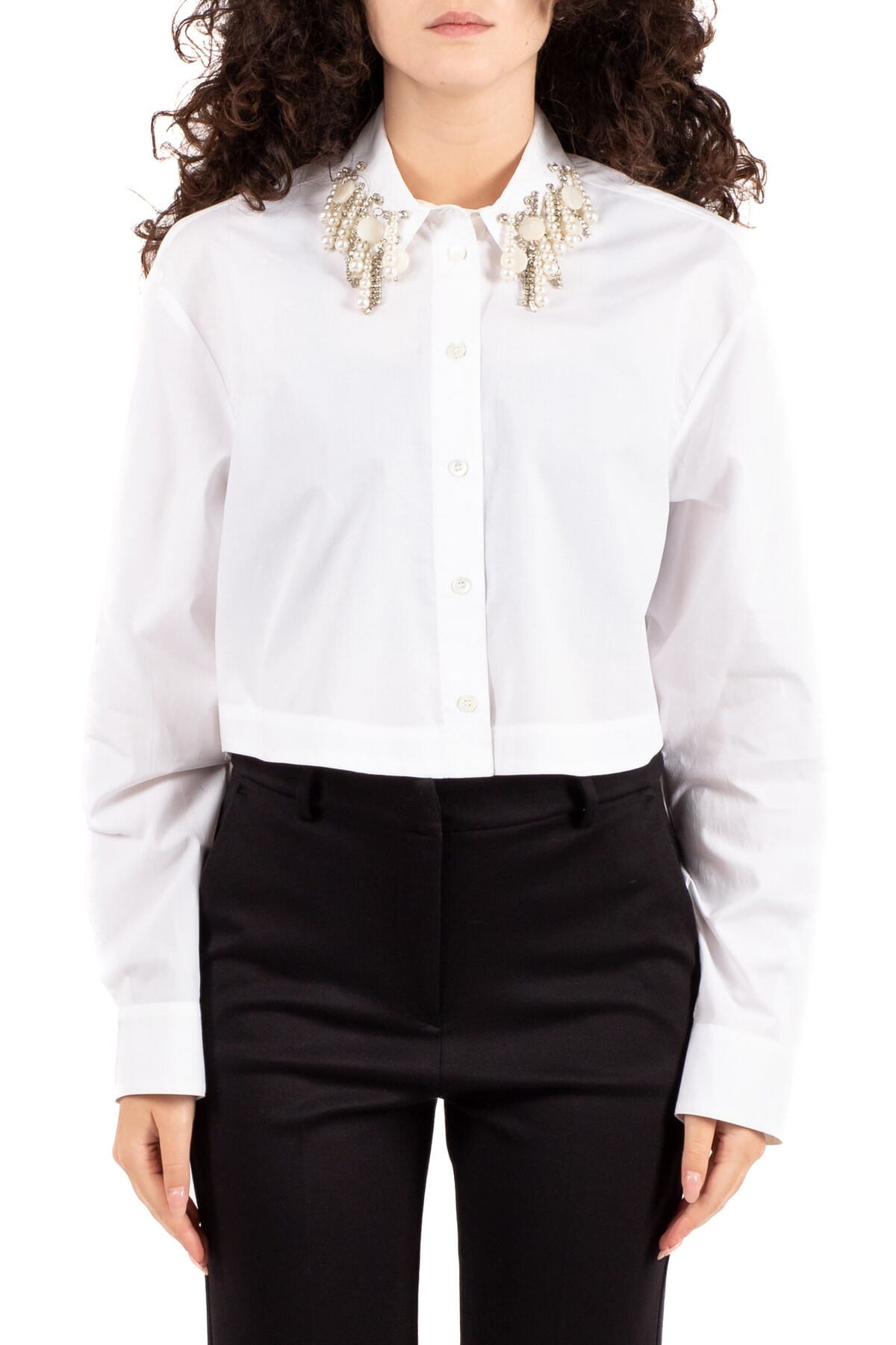 Damenhemd Pinko | caffelatte bianco brill | Calabromoda