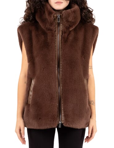 Gilet Damen Pinko | deyn marrone castano | Calabromoda