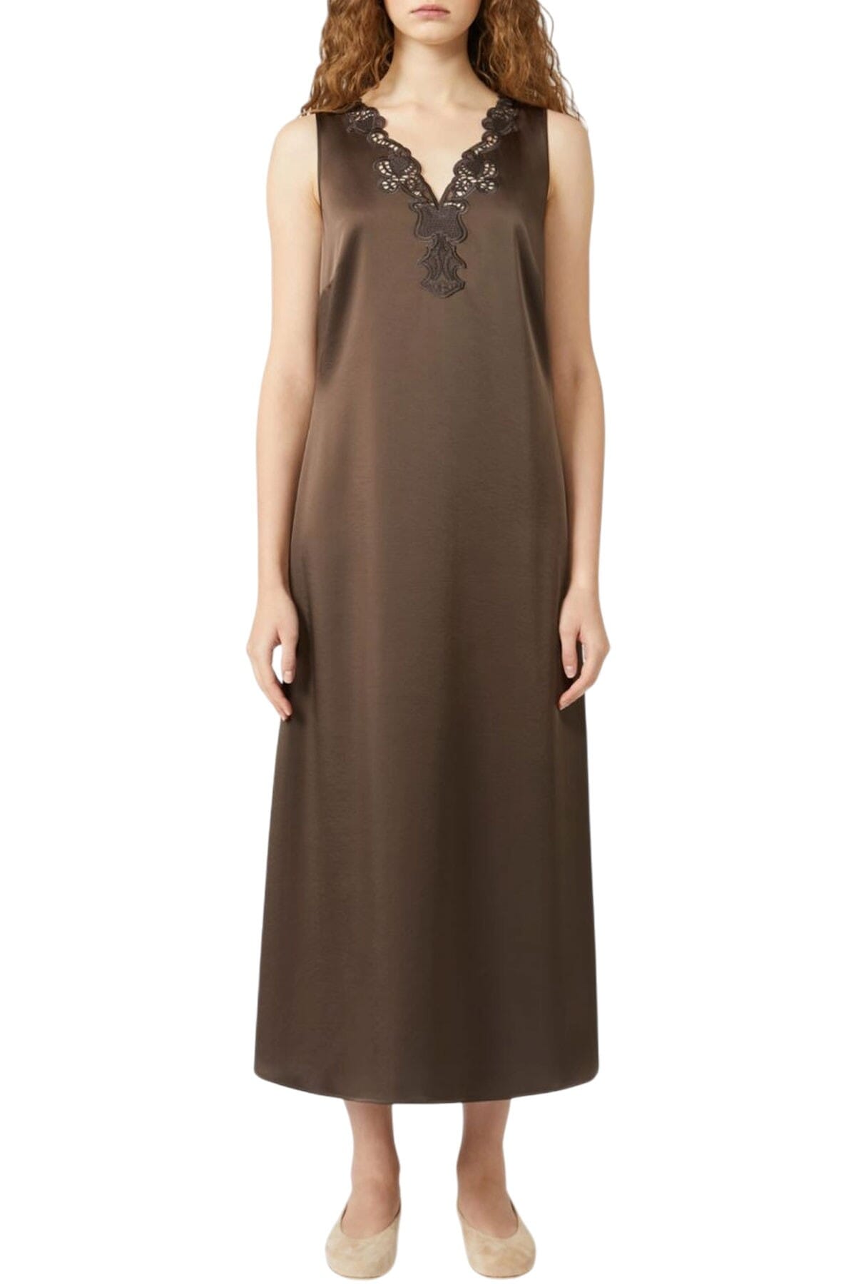 Dress Woman Weekend | canossa2525226011 marrone | Calabromoda