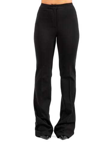 Pants Woman Pinko | hulkapuntstoffa nero limousine | Calabromoda