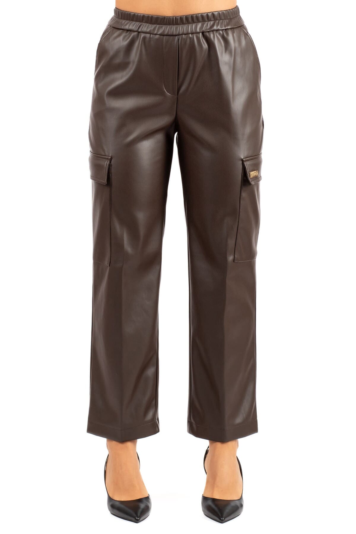 Pants Woman Luckylu | pa53ec brown | Calabromoda