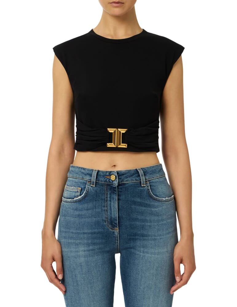 T-Shirt Damen Elisabetta Franchi - ma01656e2 T-Shirt Damen Elisabetta Franchi - ma01656e2