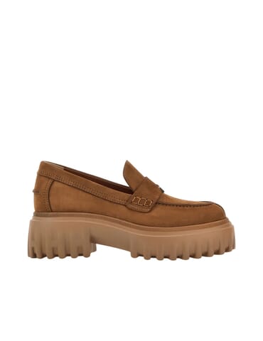 Shoes Woman Hogan | hxw7000fv506rns600 marrone chiaro | Calabromoda