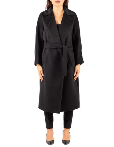 Damenmantel Weekend | tempera2525016082 nero | Calabromoda