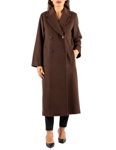 Damenmantel Weekend | zufolo2525016092 marrone | Calabromoda