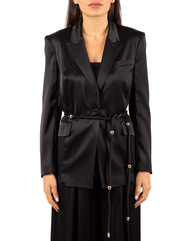 Blazer Woman Pinko nero limousine Calabromoda - Main Image