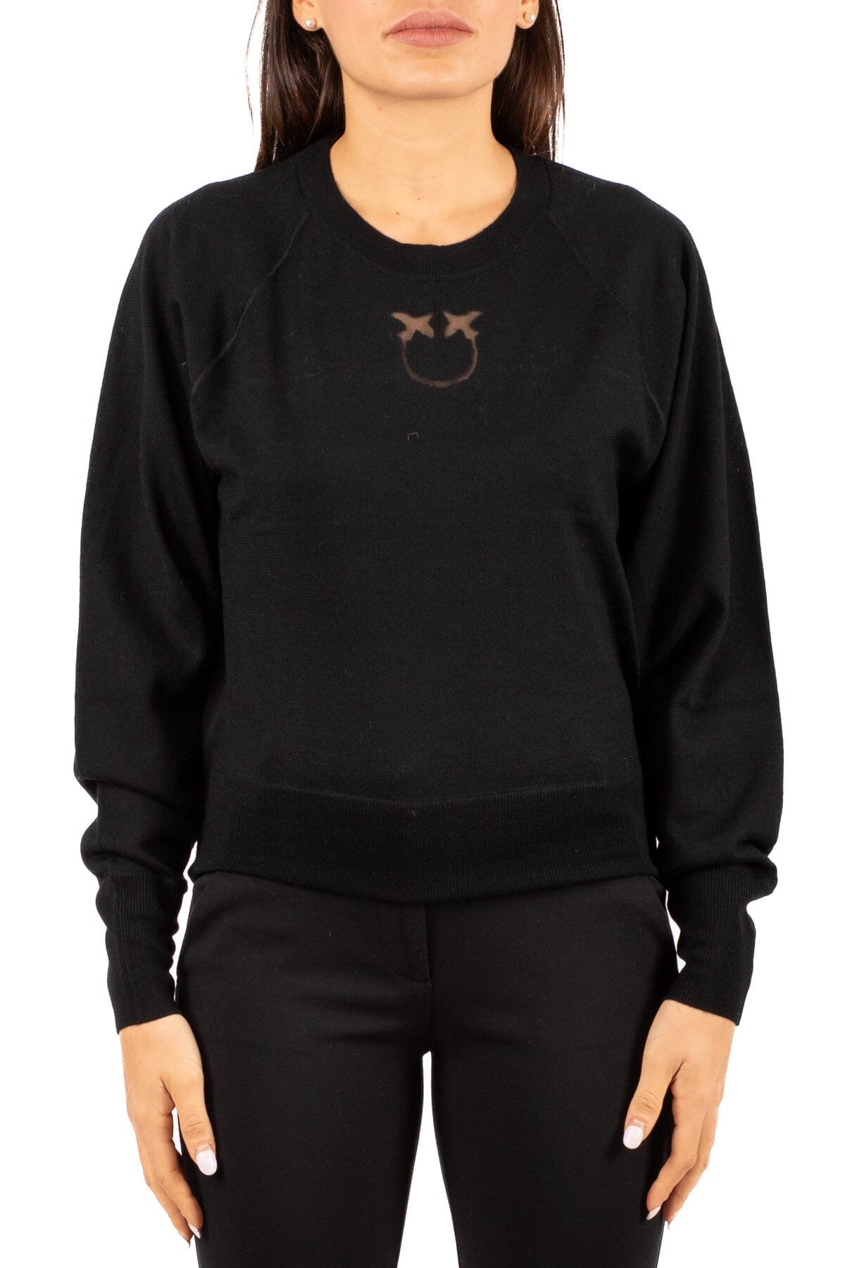 Damen Pullover Pinko | lanzarote nero limousine | Calabromoda