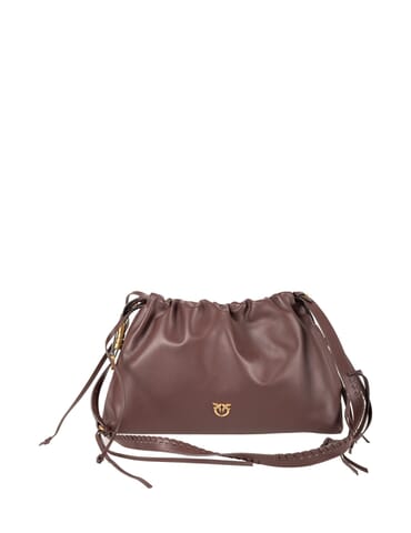 Damen Tasche Pinko | maxiclutch rosso mogano oro | Calabromoda