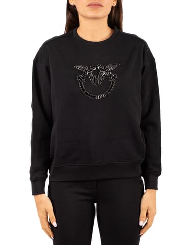 Felpa Donna Pinko | nelly nero limousine | Calabromoda