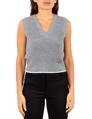 Gilet Damen Pinko | stagnone grigio | Calabromoda