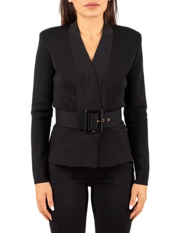 Damen Pullover Elisabetta Franchi | mk48s57e2 nero | Calabromoda
