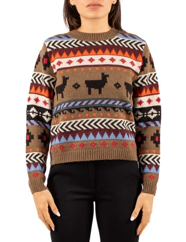 Damen Pullover Weekend | quirite2525366302 cammello | Calabromoda