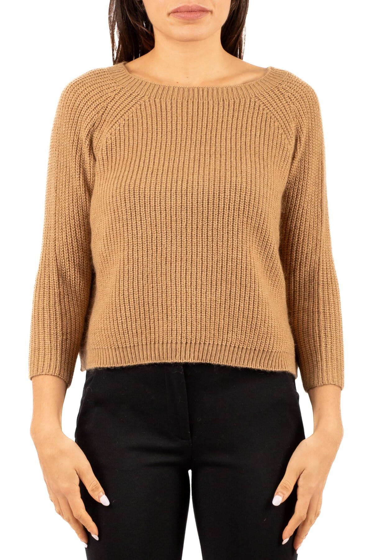 Maglia Donna Weekend | xeno2525366102 cammello | Calabromoda