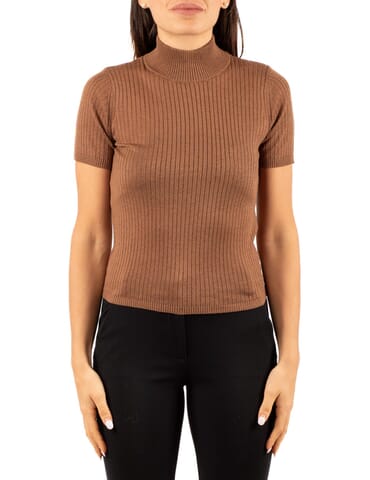 T-Shirt Woman Max Mara Studio | jangy2526366081 marrone | Calabromoda