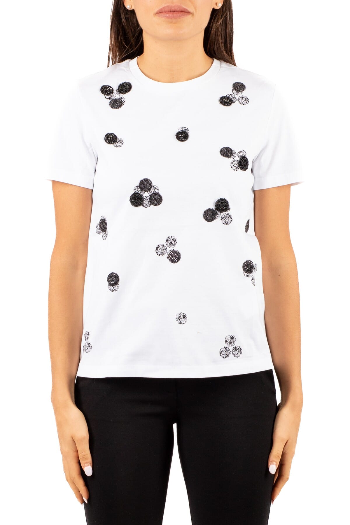 T-Shirt Donna Max Mara Studio | umano2526946051 bianco ottico | Calabromoda