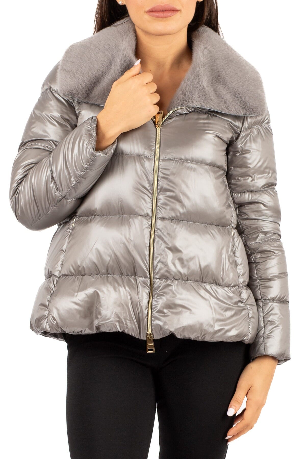 Blouson Damen Herno | pi001923d12017z grigio perla | Calabromoda