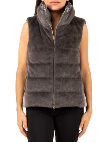 Gilet Woman Herno | pi002122d12630 antracite | Calabromoda